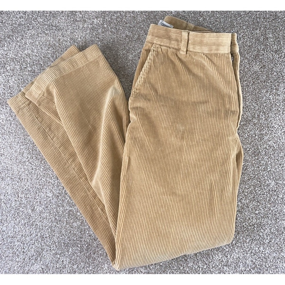 Brooks Brothers Clark Corduroy Pants Mens Size 34x29 Light Brown Preppy Read